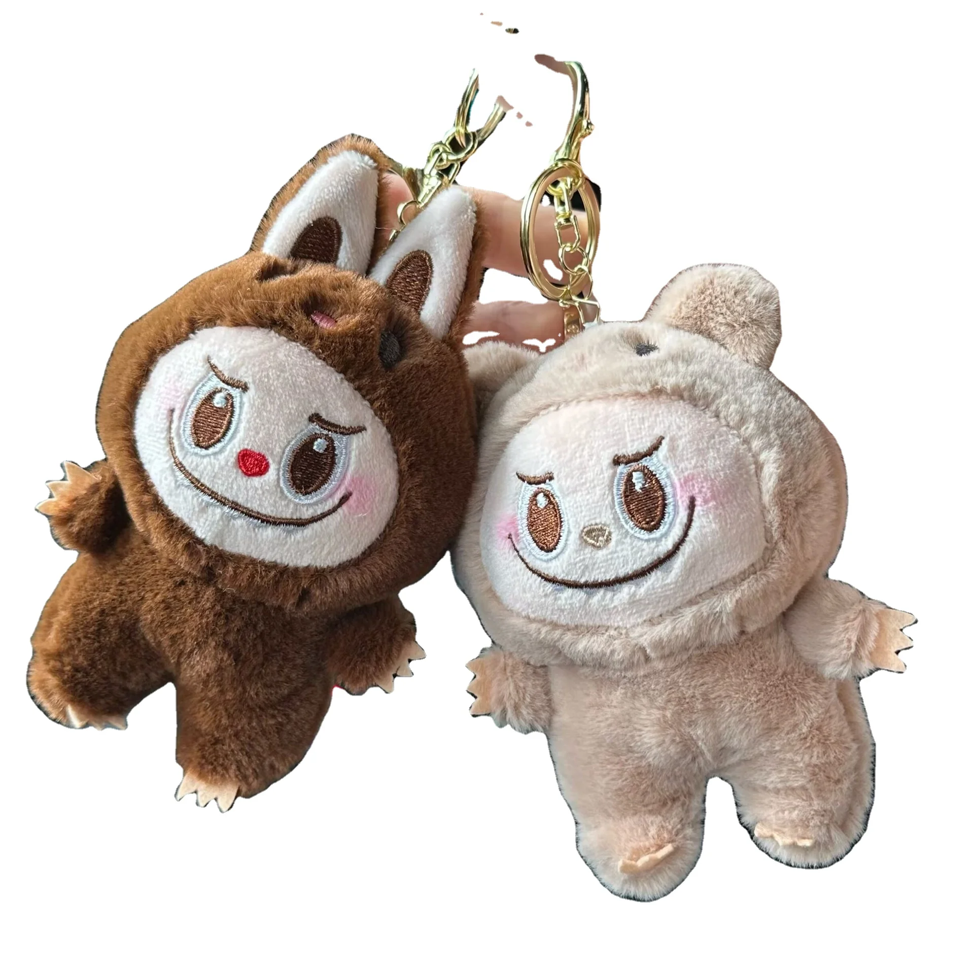Labubu Doll Keychain The Monsters Foreveraniem Action Movable First Third Generation Joint Kawaii Labubu Stuffed Toys Gifts