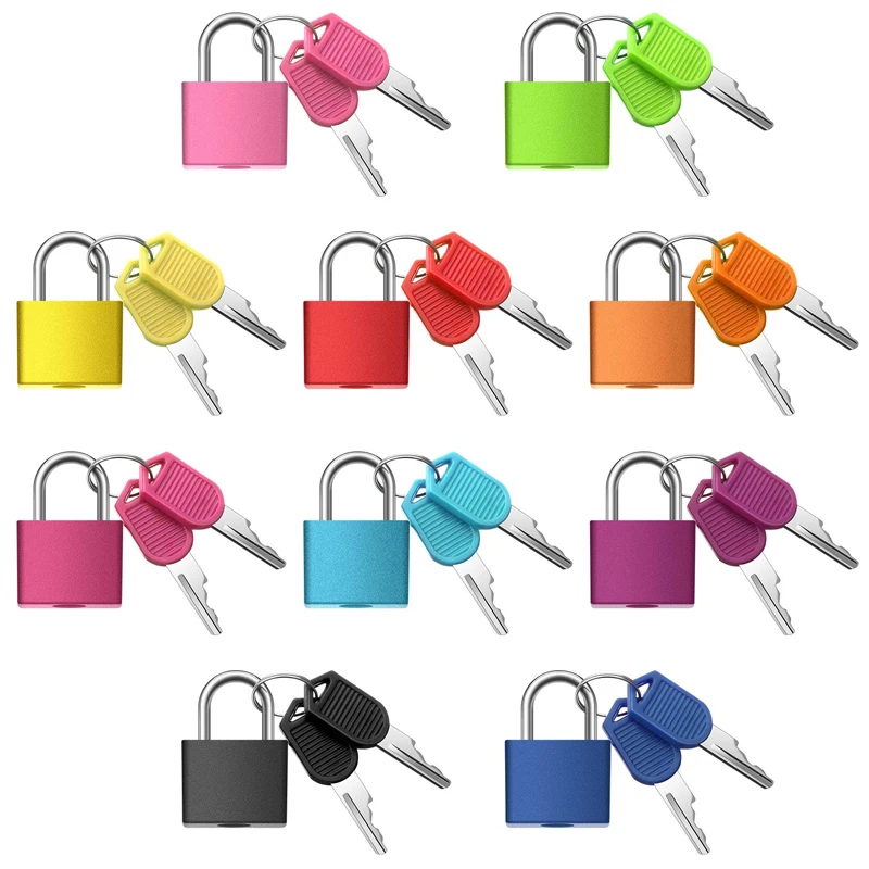 Unique Waterproof Hasp Silver Small Keys in Bulk Code Brass Padlock 50mm Safety  Metal Luggage Combination Padlocks