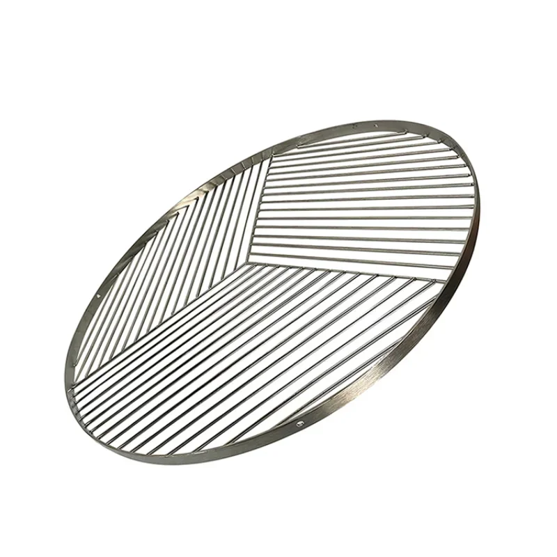 Round oven accessories Stainless steel wire cross mesh grill