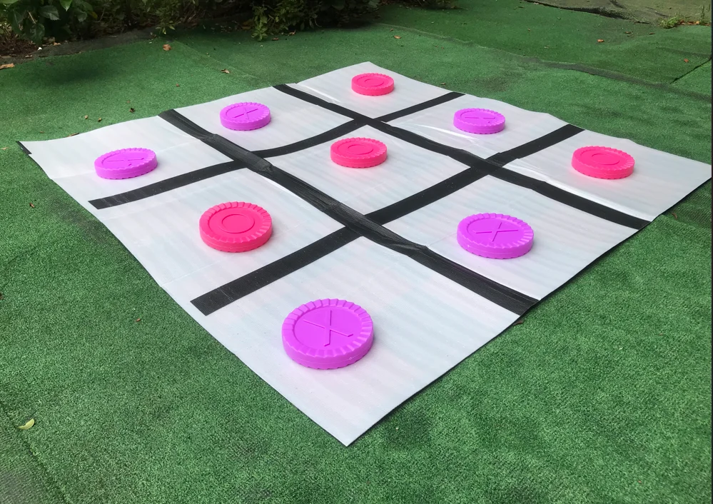 Giant outdoor customized checkers board game For Kids Toys played in yard & garden - indoor or outdoor play for adults & family