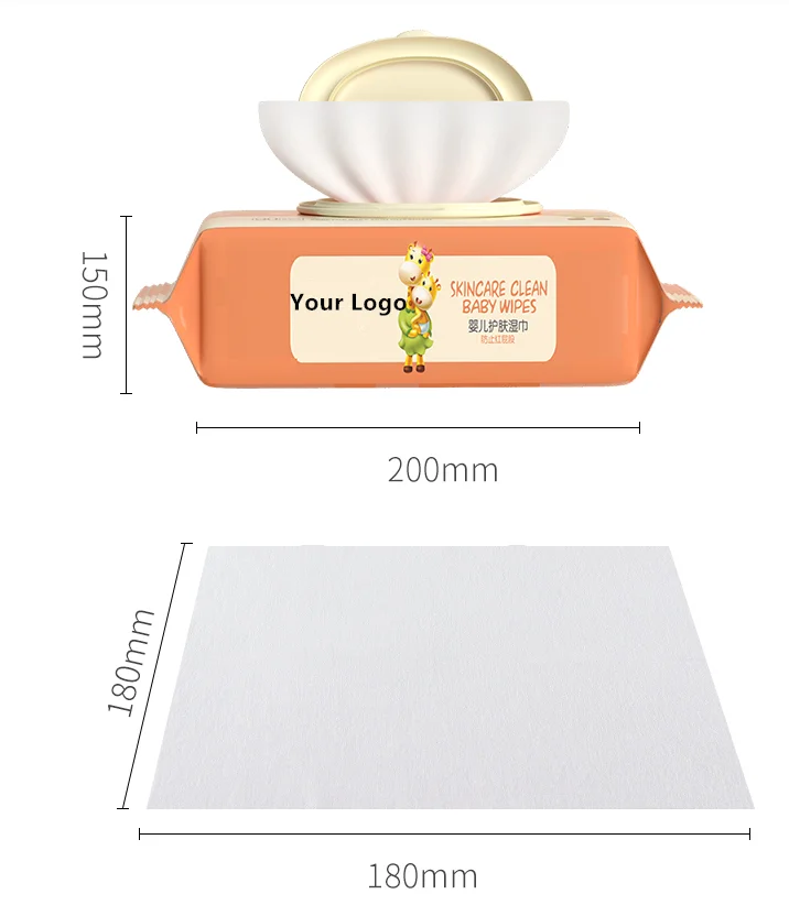 Disposable Baby Diaper Wipes Hypoallergenic and Unscented OEM Organic Baby Water Wipes for sale in good price