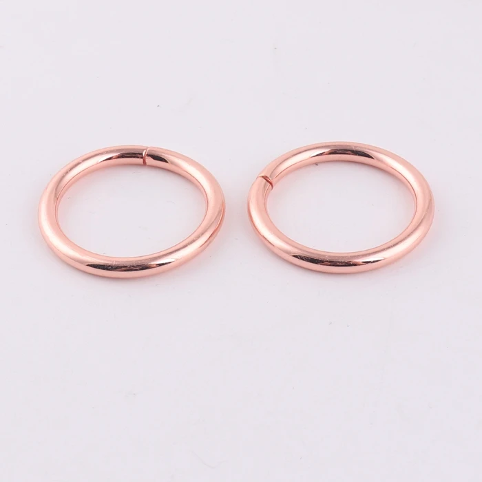 factory supply rose gold small metal bag d ring o ring for handbag