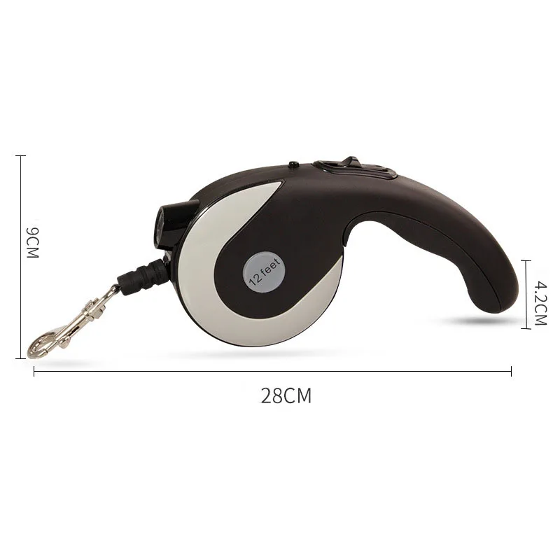 Free Customization Nylon Illuminated Retractable Dog Leashes For Walking Dogs