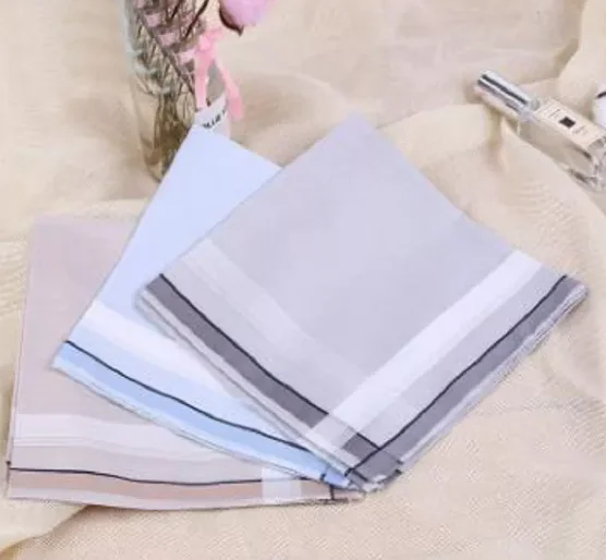 Freeshipping 1pc 43*43cm new 100% Cotton Handkerchiefs Business Men Handkerchief