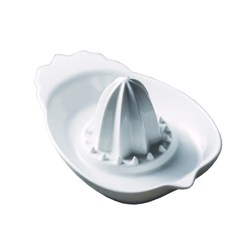 Белая керамическая лимонная лаймовая Апельсиновая соковыжималка фарфоровая Ручная пресс-соковыжималка для фруктового сока