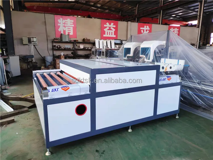 high speed big size window glass vacuum horizontal glass washing and drying cleaning machine