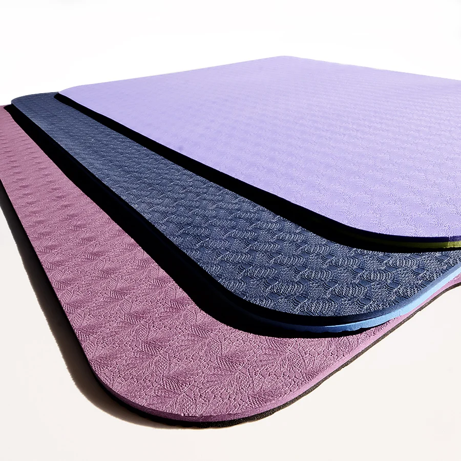 HUAYI TPE yoga Mat Pilates Reformer mat Core Training  Custom Design Custom Logo Yoga mat