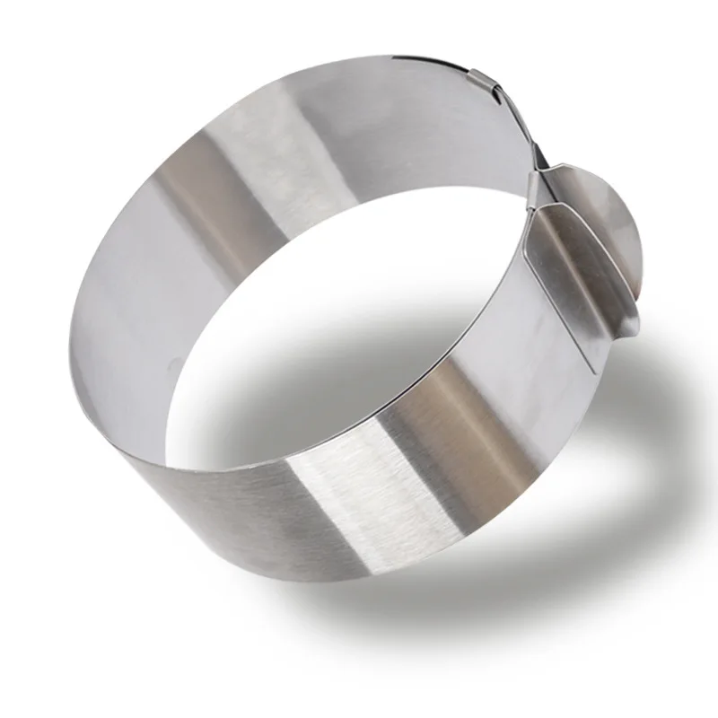 Stainless Steel Mousse Ring 6-8 Inch Telescopic Adjustable Layered Cake Slice Cake Mold