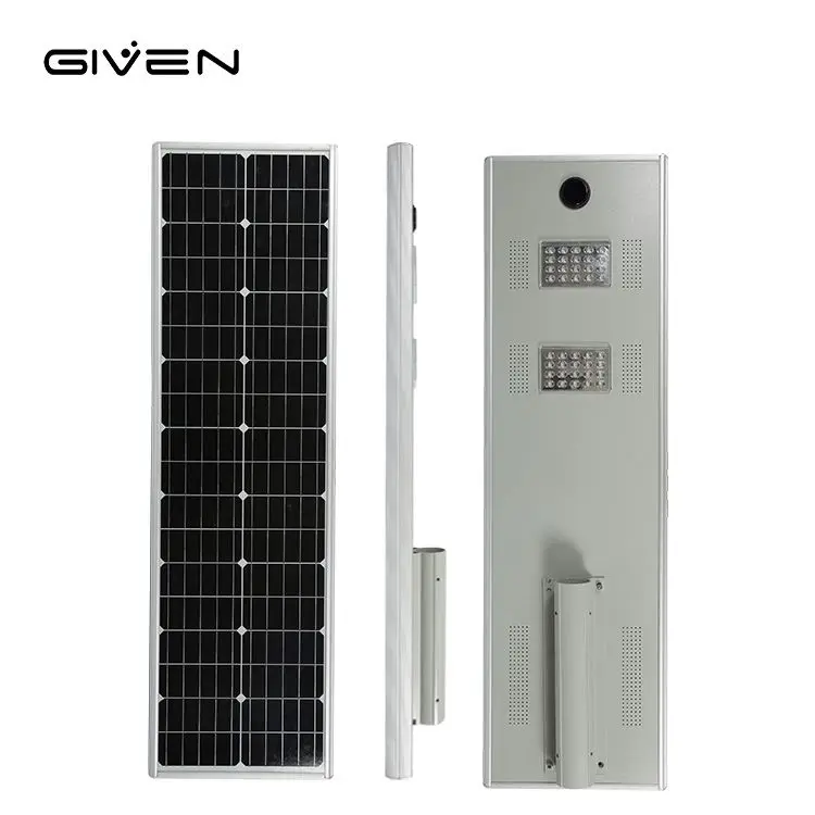 New Product Aluminum Outdoor Rainproof IP65 80W Integrated All In One Led Solar Streetlight