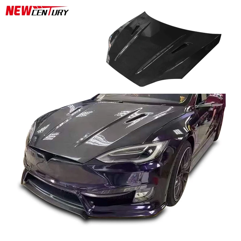Suitable for 2014-2023 Tesla model s with modified RZ carbon fiber engine hood