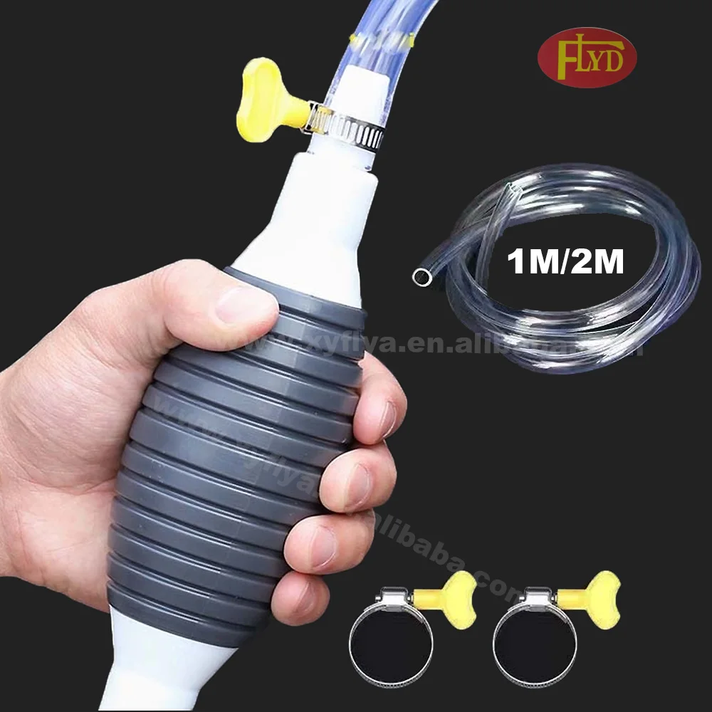 Car Truck Fuel Oil Gasoline Diesel Transfer Sucker Hand Pump Manual Siphon Suction Water Chemical Liquid Pump