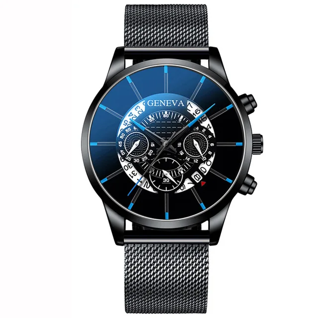 Latest Brand New Top Brand Trend Design Low Price Multi-Color Chic Multifunction men Quartz Watch Stainless Steel Band 46
