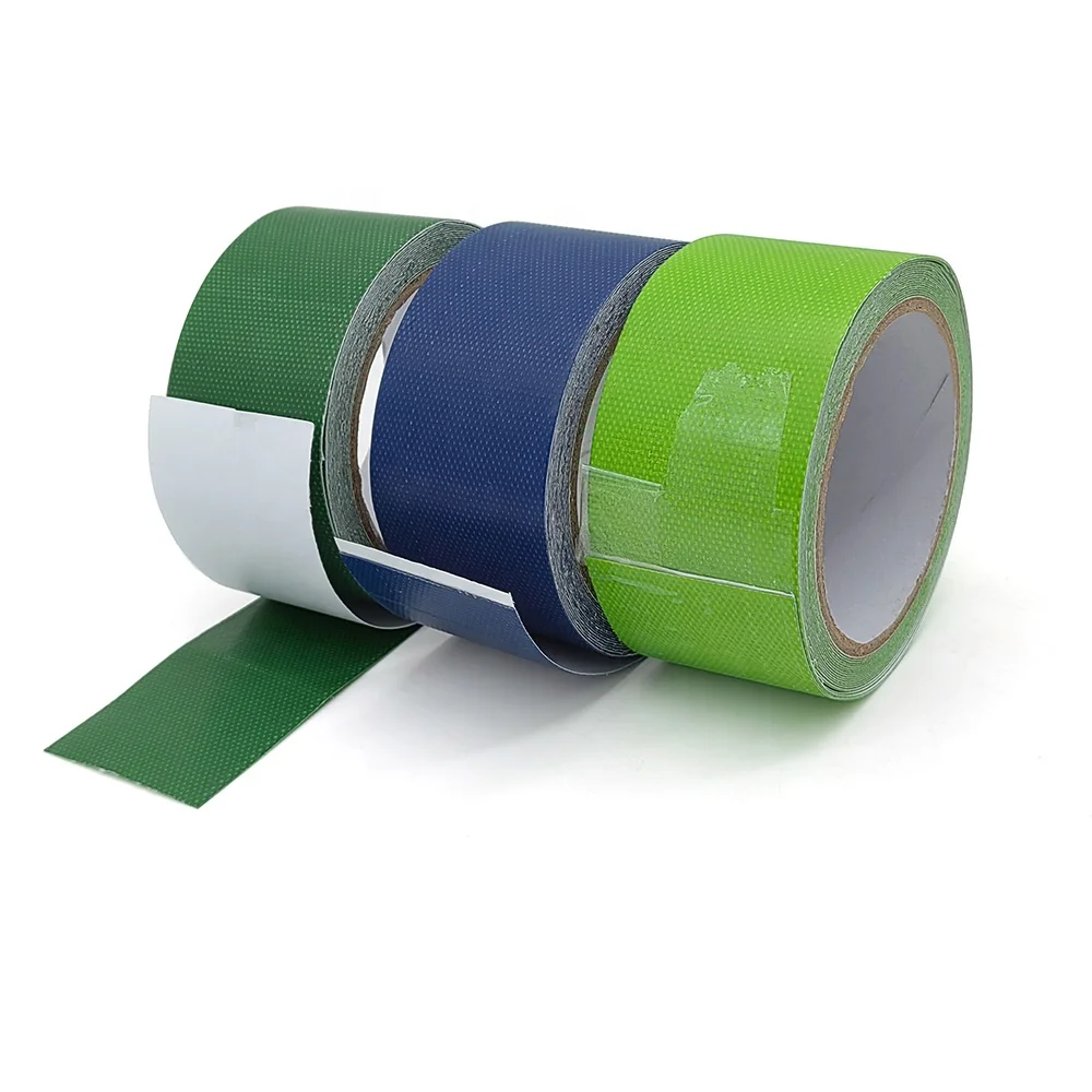 Knife Scraper Fiberglass Cloth Outdoor Tent Self Adhesive Waterproof PE Coated Tarp Tarpaulin Repair Tape For Damaged Canvas