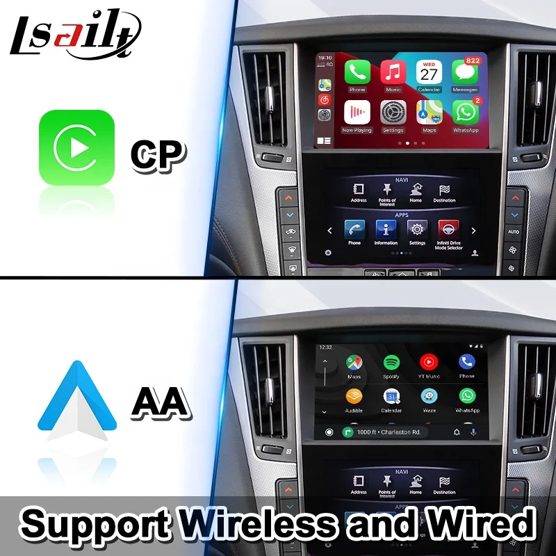 Lsailt Android Multimedia Auto Video Interface for Infiniti Q50 Q60 Q50s 2015-2020