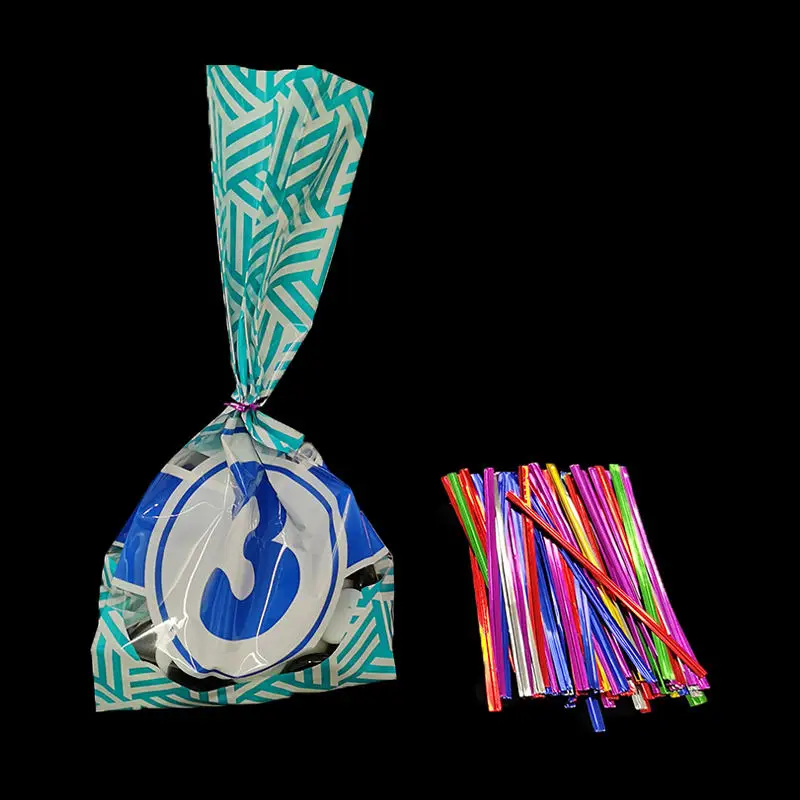 2024 Wholesale High Quality Custom Mini Cookie Candy Snack Nuts Packaging Bag Middle Seal Sealed Plastic Gift Package Bags