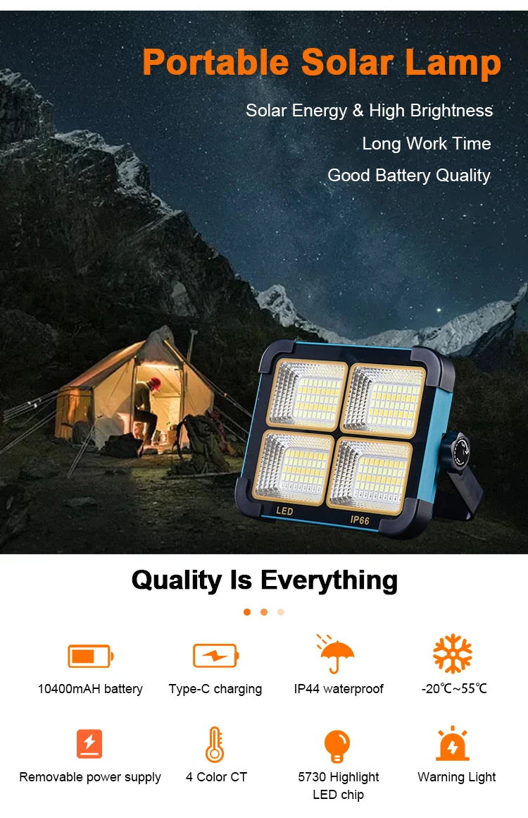 High Quality Competitive Price Solar Flood Light Energy Saving Led Solar Panel Flood Light