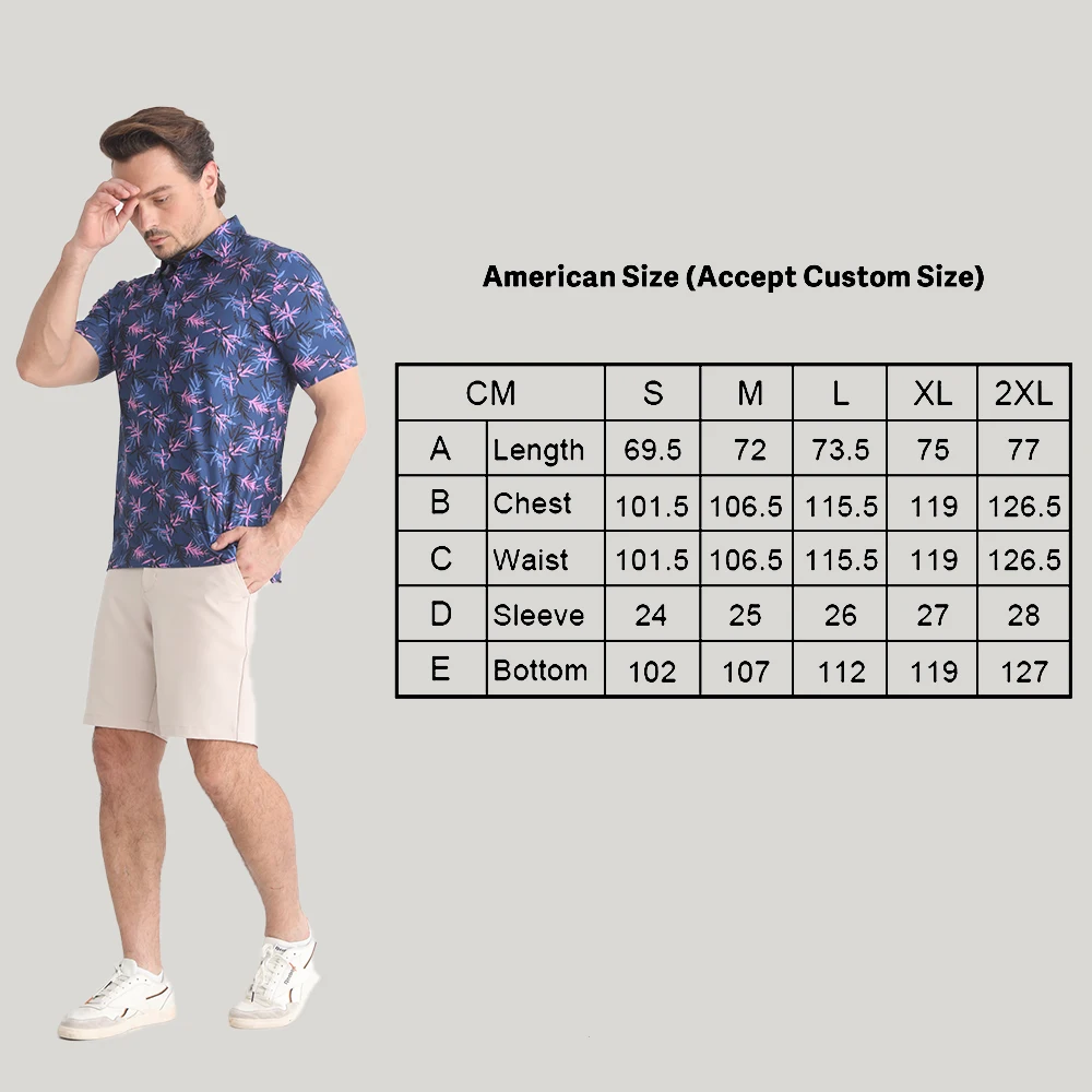 OEM Brand Logo High Quality Full over pattern sublimation printing Golf Polo t shirt without pocket