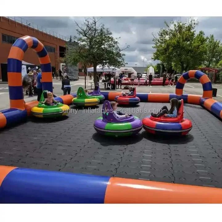 Factory price  inflatable bumper car track inflatable go kart race track inflatable zorb ball race track for sale