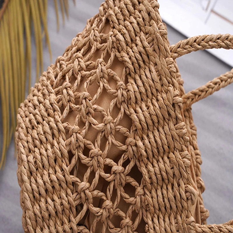 Best Sale Wholesale Summer Straw Bag Moroccan custom logo Straw Bag Basket Bag Summer Straw
