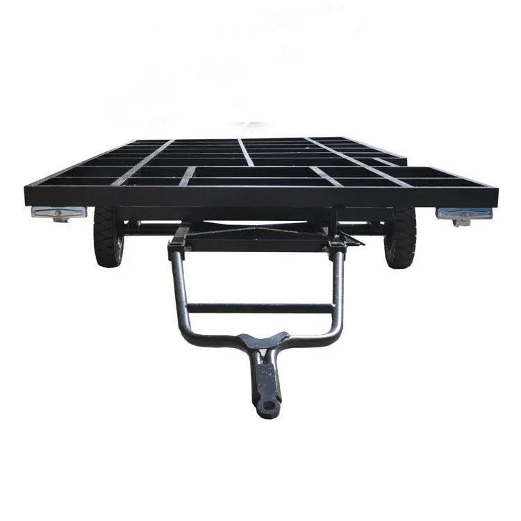 3ton truck trailer use small mobile container skeleton chassis trailer for sale