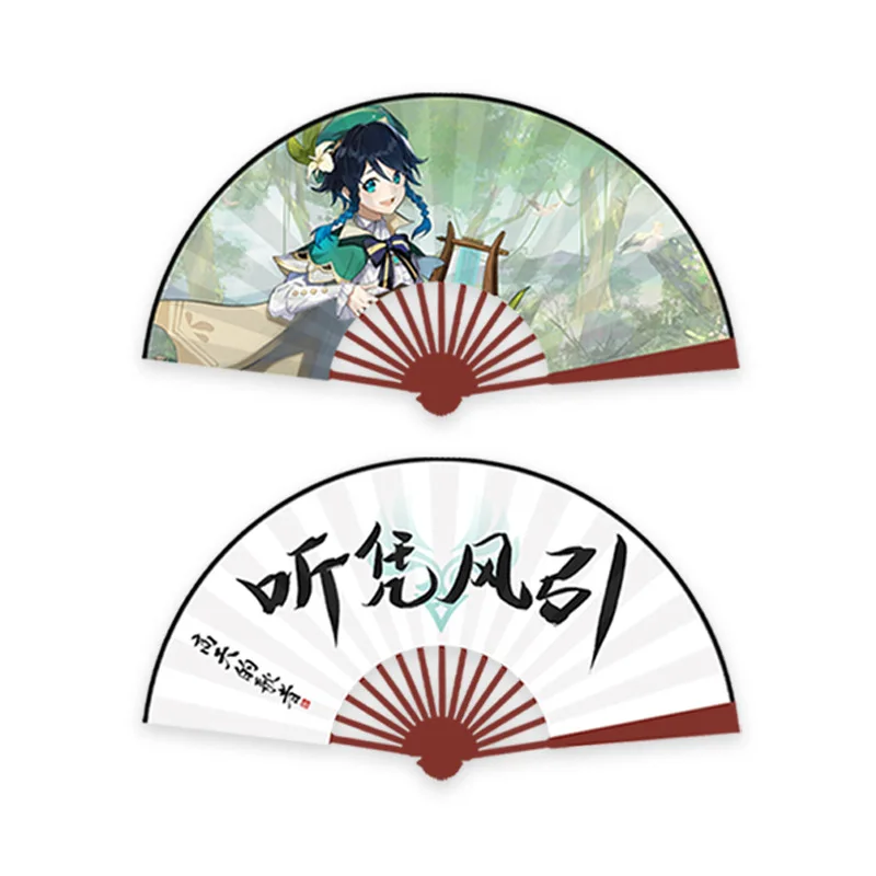 10 Inches 15 Styles Demon Slayer: Kimetsu no Yaiba Kamado Nezuko Tanjirou Anime Folding Fan Bamboo Silk Cloth Hand Fan Toy Gift