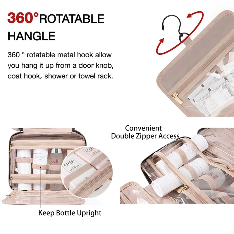 luxury travel toiletries toiletry bag new fashion custom waterproof hanging toiletry bag makeup bag travel ladies  for women men