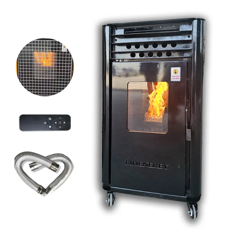 Trending products 2023 new arrivals OEM wood pellet stove fireplace for the warehouse