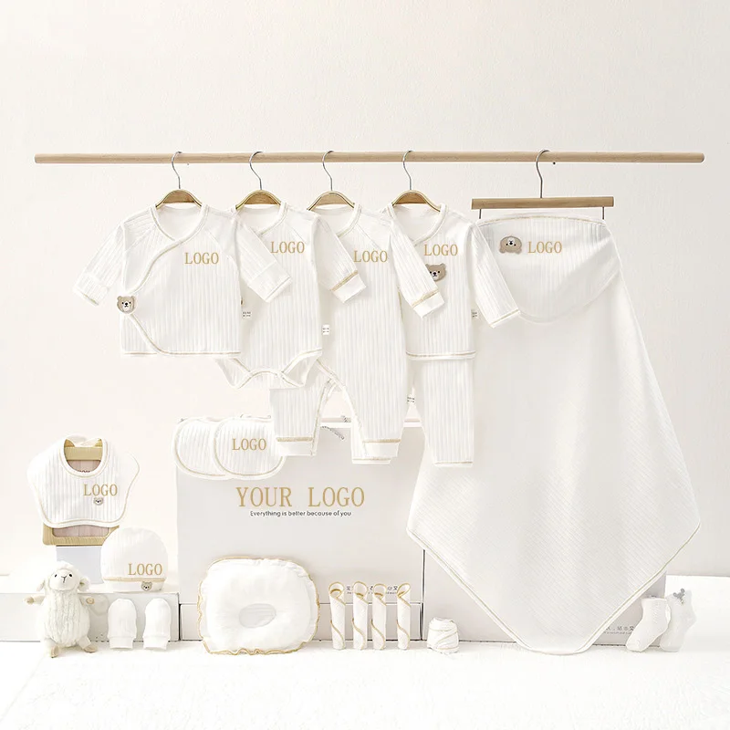 OEM INS baby products 20pcs Babies gift box cotton boys clothing sets fall and winter 0-3months newborn baby gift set