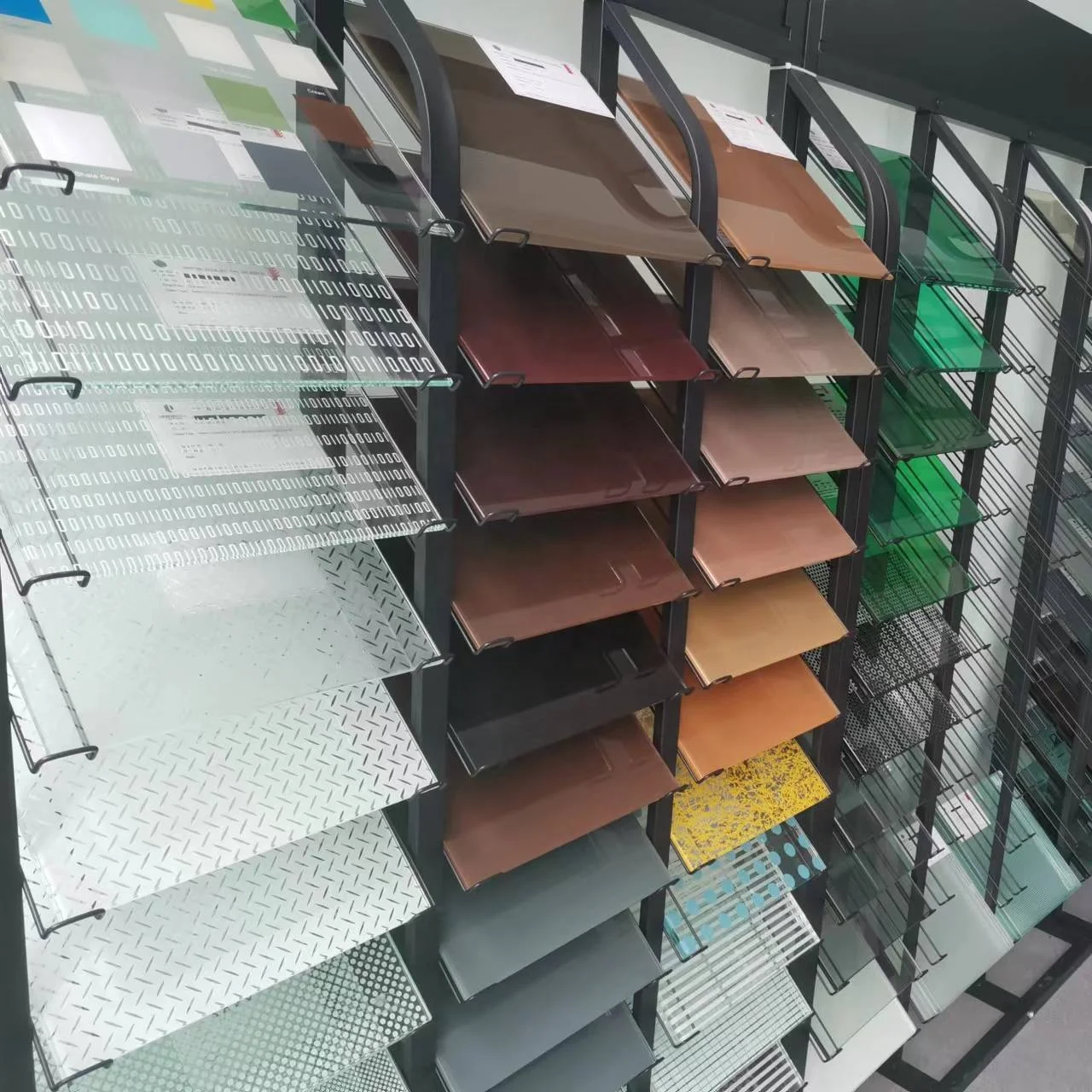 6mm silk screen printing ceramic tempered glass for bathroom door