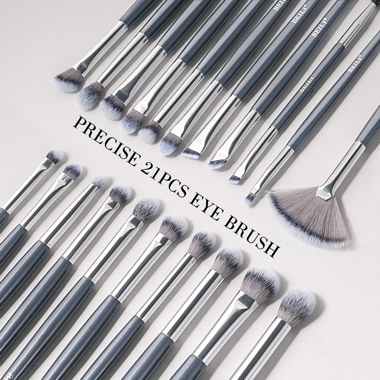 2024 New Arrival Soft Synthetic Makeup Brushes Grey Brush Set Private Label Makeup brochash de maquillaj professional