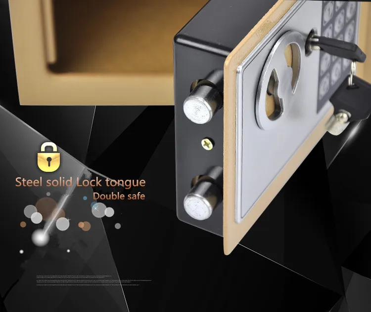 Factory sales Security metal fireproof digital code lock Cash safe Electronic Money Safe Steel Mini safe Hotel Family Room