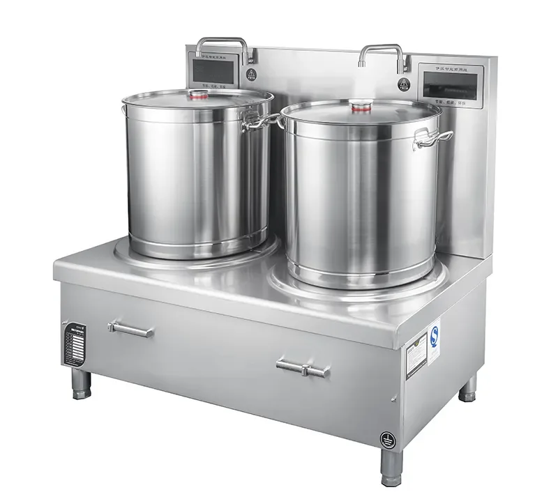 Restaurant Kitchen Equipment Half-bridge Electric Magnetic Cooking Stove Soup Pot Commercial Induction Cooker Boiler
