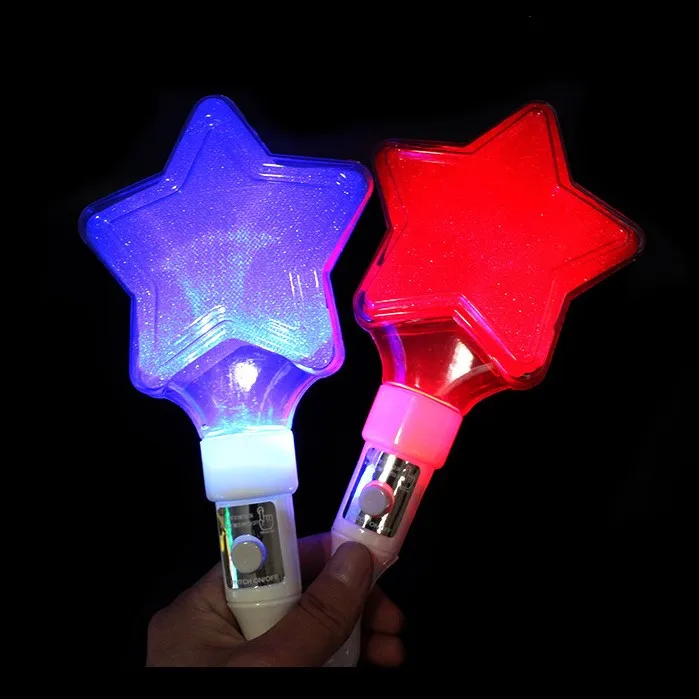 led light up star sticks