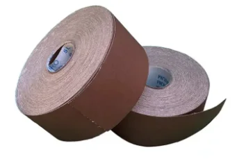 Aluminum oxide abrasive soft cloth roll for grinding and polishing wood, steel