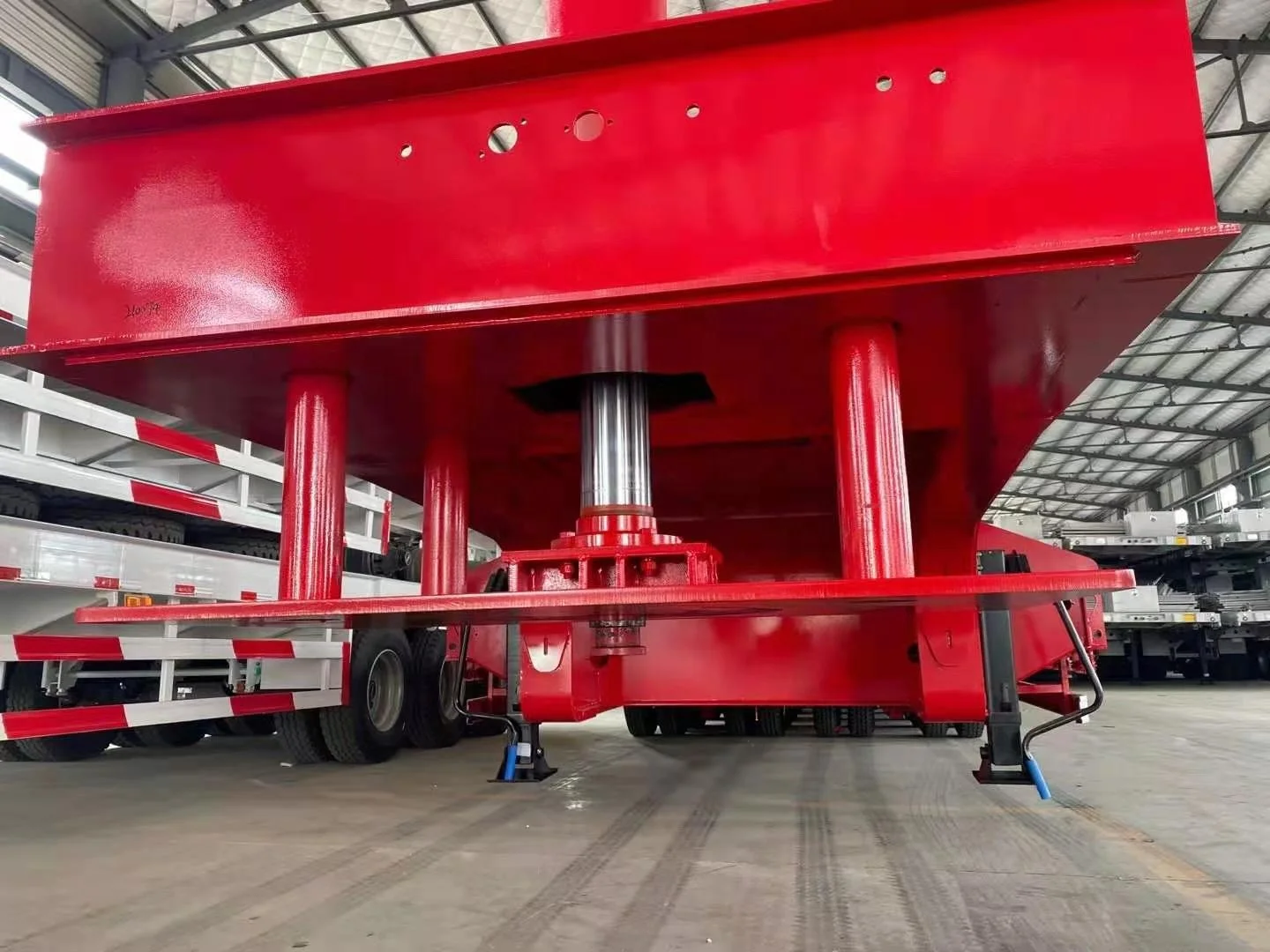 EAST Excavator loader lowboy lowbed semi-trailer 6 lines 12 axles lowbed ramp trailers low bed tractor trailer 80-200 ton