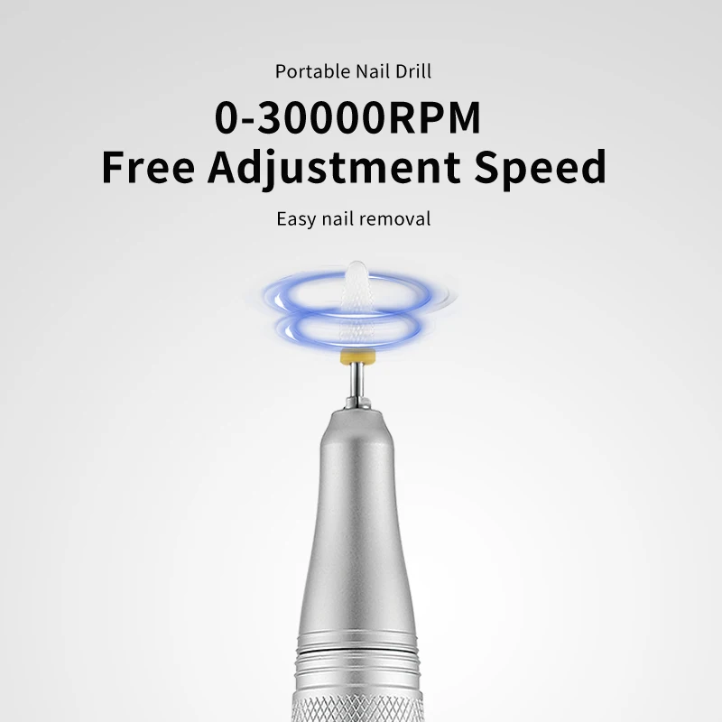 Rechargeable Brushless Professional Strong 35000rpm Wireless Nail Drill Machine with USB Plug Grinding Feature for Home Use