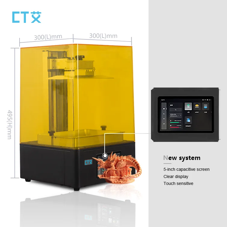 New 16k Ultra High Definition Acrylic 3d Printer Mini Industrial grade Desktop 3d Printer For Printing Toys