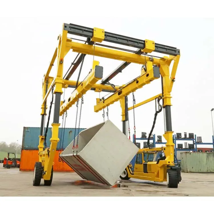 Empty Container Handler Multicab Carry Gantry Rubber Type Hook Lift Container Straddle Carrier