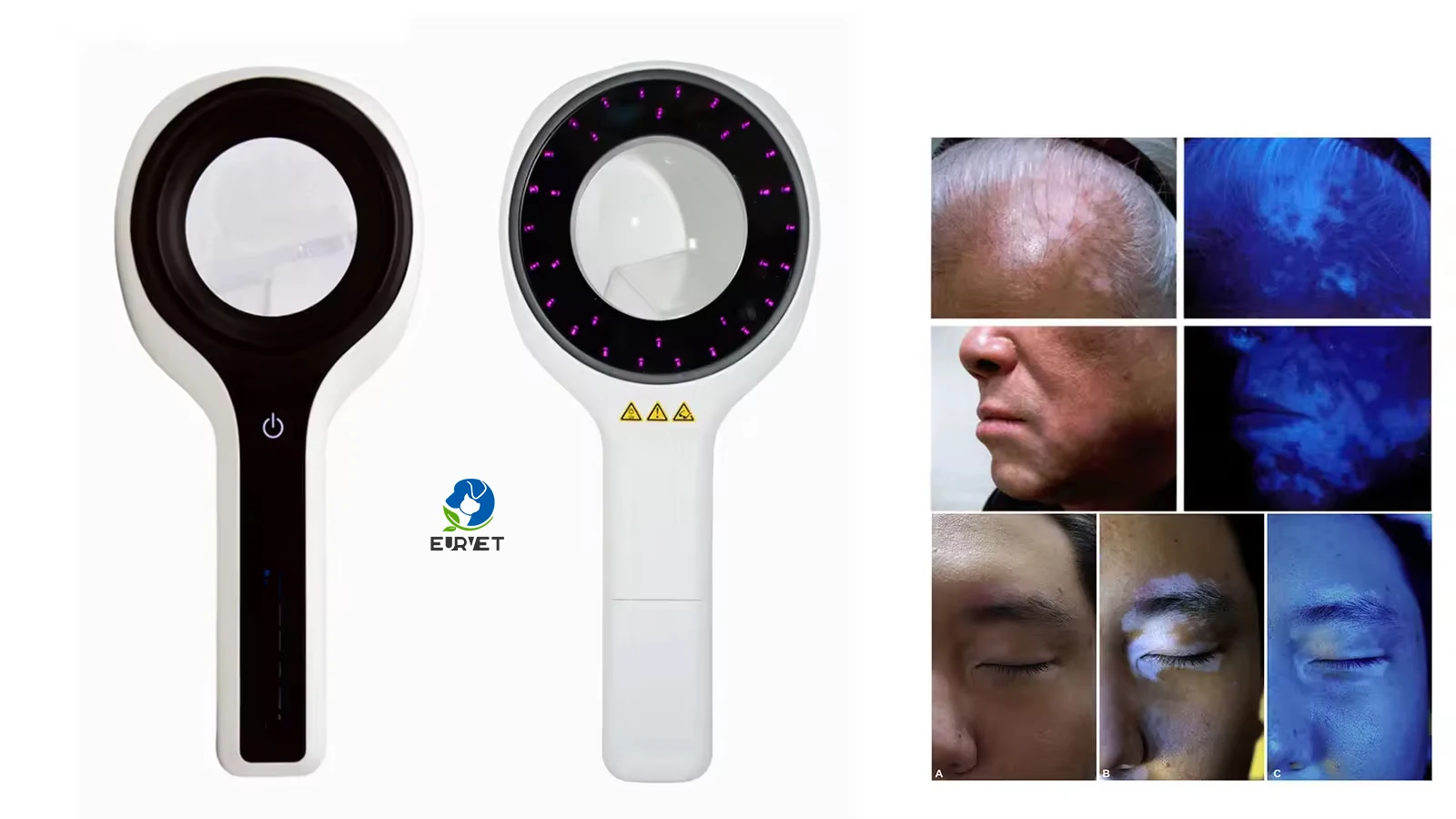 EUR VET Best Selling Woods Lamp Facial Analyzer Face Skin Test Machine Skin Moisture Detector Equipment Lamp Light Tester
