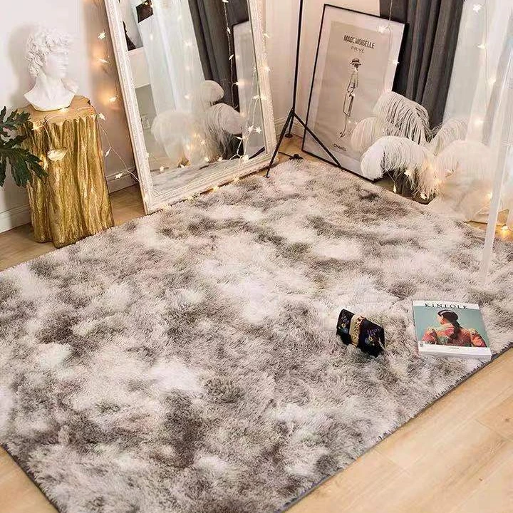 Modern Simplicity round/square Area Rug Fake Fur Artificial Blanket Silk Wool-plush Living Room Fur Carpet