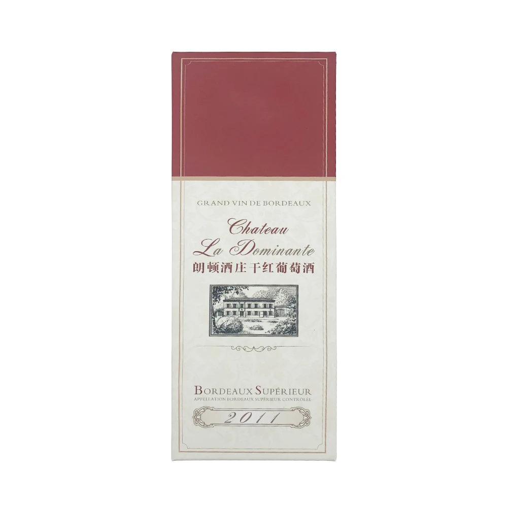 Custom deluxe matte cardboard wine set box Champagne Whiskey wine bottle cellophane gift box