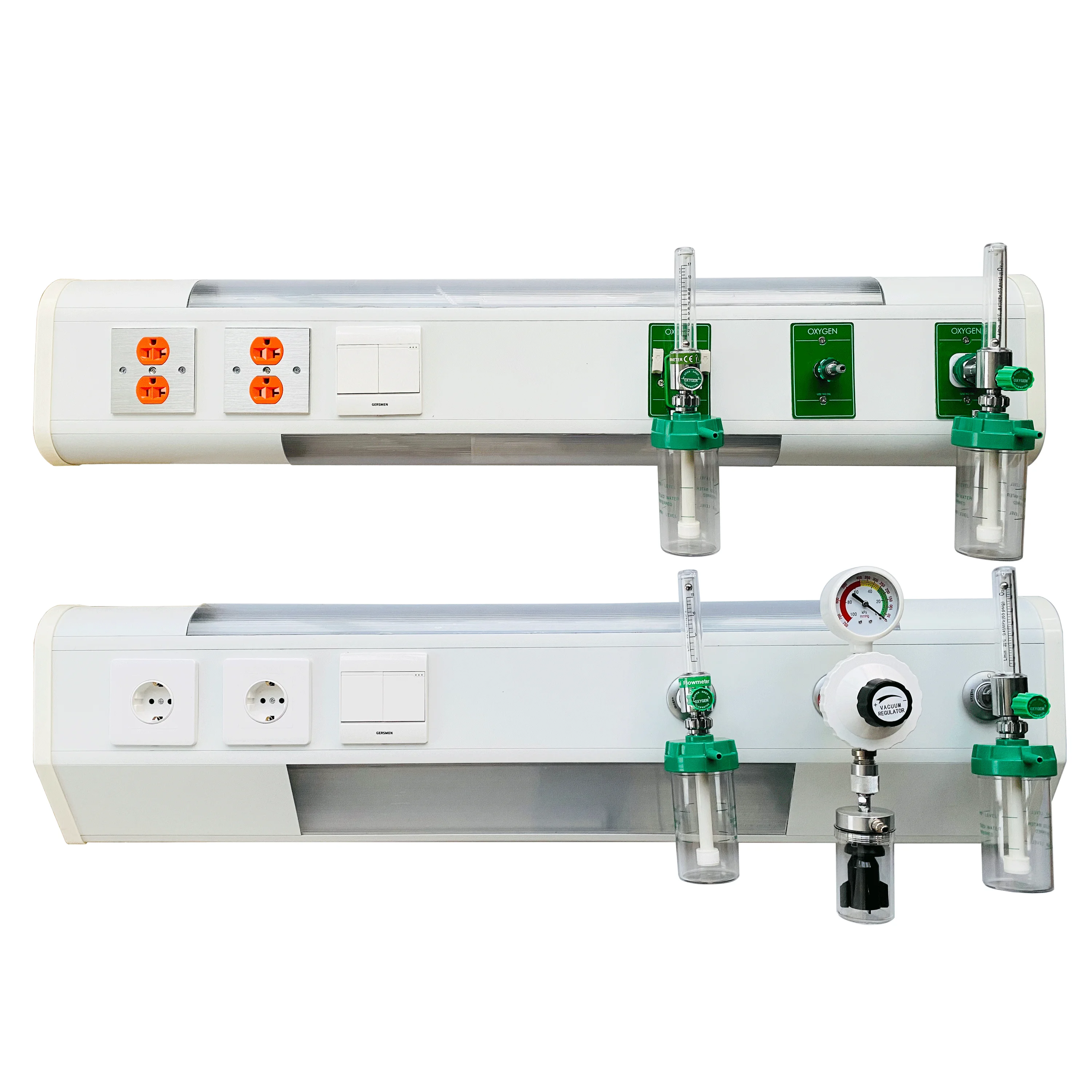 China Factory Supplied Top Quality Icu No Rail Bed Head Panels Hospital Bed Head Units with Light