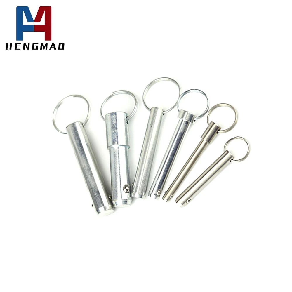 High Quality  CNC Machined Position One Or Two Ball Ring Detent Quick Release Ball Locking Pin