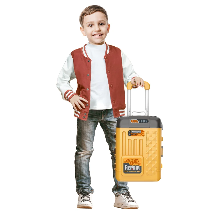 Repair Set  tool trolley case 3 in 1 Kids Pretend Play Storage Workbench Work Shop Kit Tool Set Toy
