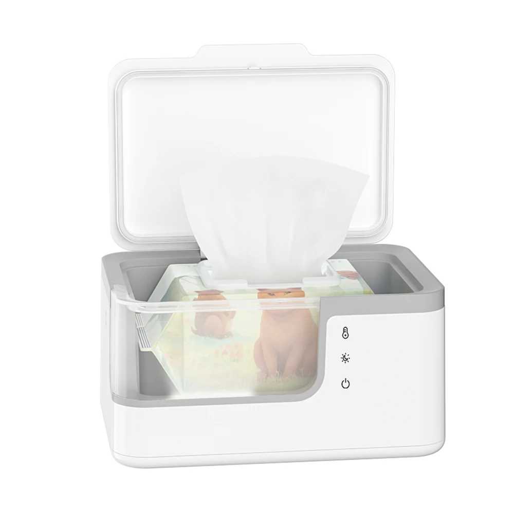 Customized Smart Precise Temperature Control Large Capacity Portable Diaper Wipe Warmer with Changing Light