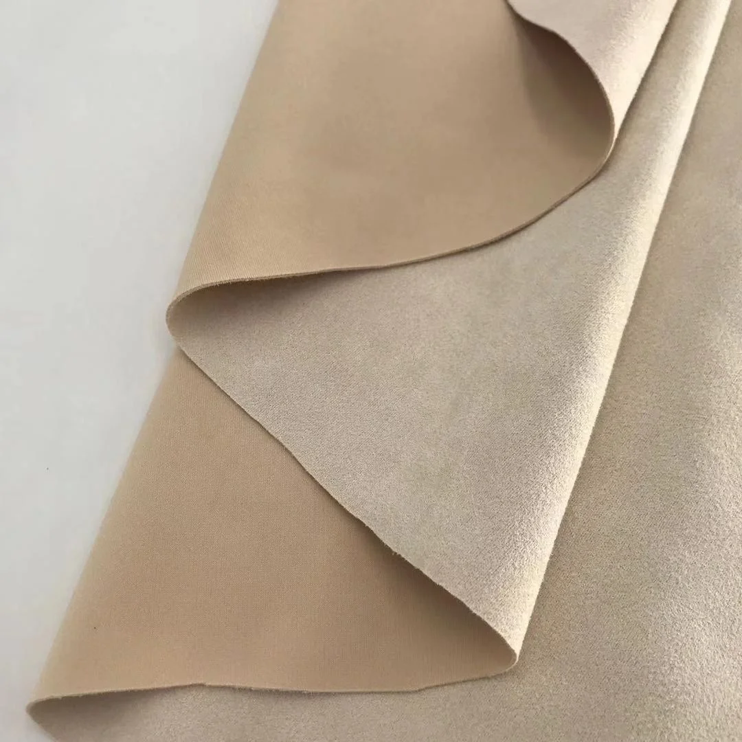 Polyester double sided suede furniture upholstery fabric for garment