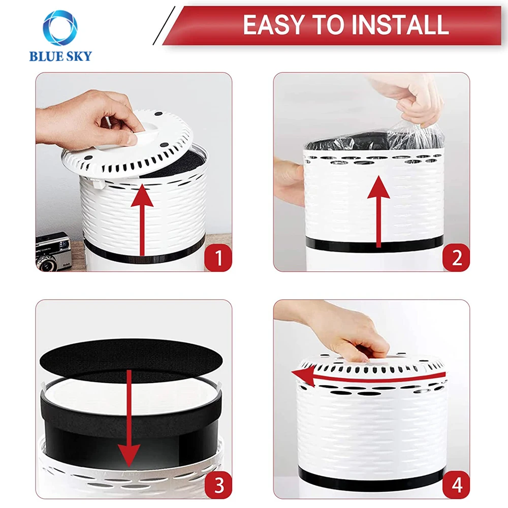 Replacement H13 True HEPA Filter Compatible with LEVOIT LV-H132-RF 3-in-1  Activated Carbon LEVOIT Air Purifier Filter Part