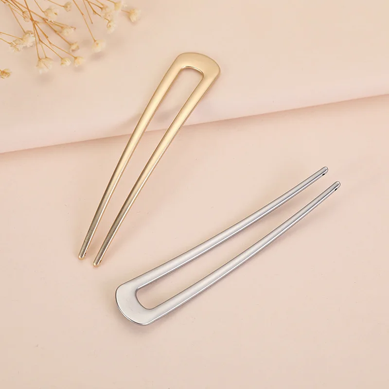 Wholesale 10cm U Shaped Metal Hair Pins Women Hair Sticks For Buns Chignons Wedding Updo Hairstyles And Top Knots