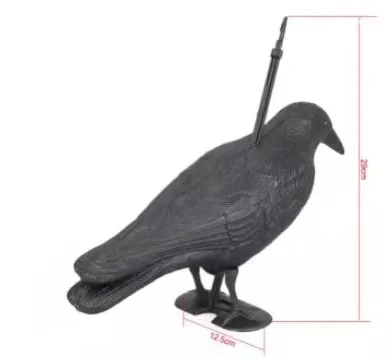 L&Y wholesale Outdoor hunting decoy Plastic black crow decoration plastic hunting decoy crow