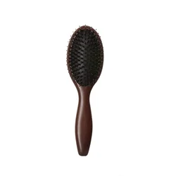 Eco friendly Custom Logo Wooden Hair Brush Hairbrush Boar Bristle Synthetic Massage Comb Hair Detangling